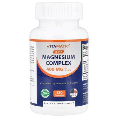 Vitamatic,Magnesium Complex, 120 Capsules