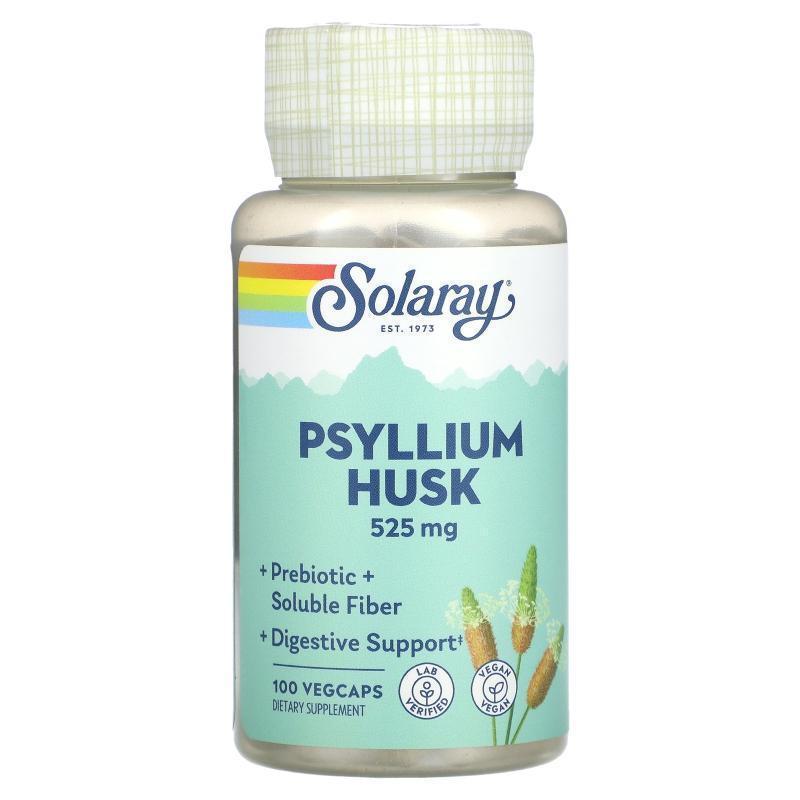 Solaray,Psyllium Husk, 525 mg , 100 VegCaps