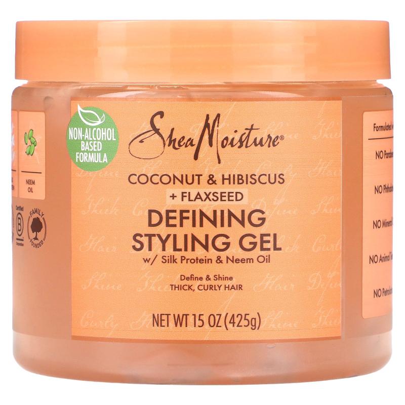 SheaMoisture,Defining Styling Gel，椰子和木槿 + 亚麻籽，15 4