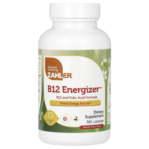 Zahler,B12 Energizer+，高级 B12 配方，天然樱桃，5,000 微克，