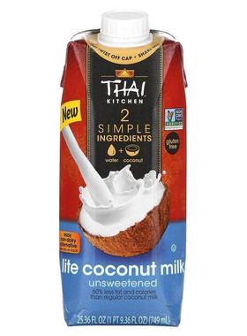 Thai Kitchen,Lite Coconut Milk, Unsweetened , 25.36 fl oz (7