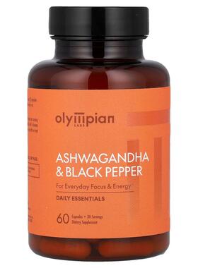 博奥维,Ashwagandha & Black Pepper, 60 Capsules