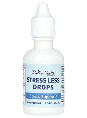 Divine Health,Stress Less Drops , 1 fl oz (29.6 ml)