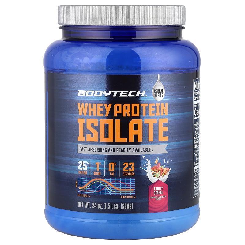 BodyTech,Whey Protein Isolate, Fruity Cereal, 1.5 lbs (680 g
