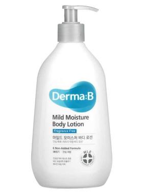 Derma:B,温和保湿身体乳，无香，13.5 液量盎司（400 毫升）