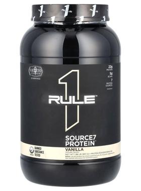 Rule One Proteins,Source7 Protein Powder Drink Mix, Vanilla,