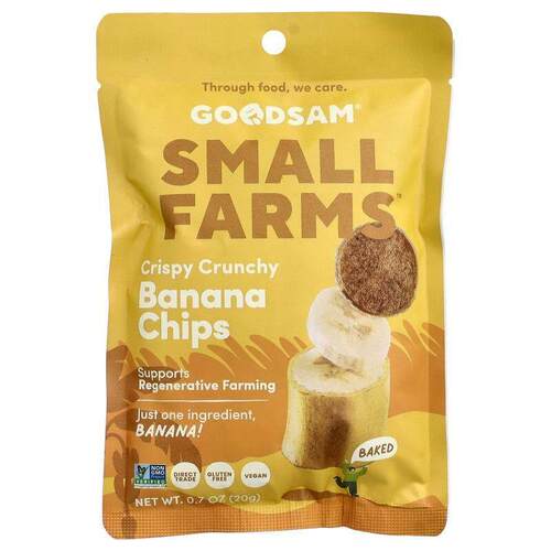 GoodSam PBC,Small Farms™, Crispy Crunchy Chips, Banana
