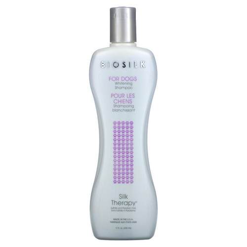 Biosilk,Silk Therapy，狗狗洁白洗发水，12 液量盎司（355 毫升