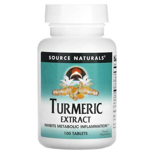 Source Naturals 姜黄提取物片抑制代谢