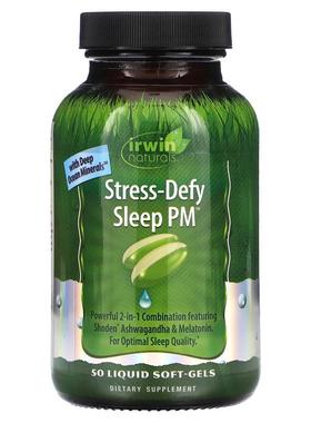 爱乐能,Stress-Defy Sleep PM，50 粒液体软凝胶