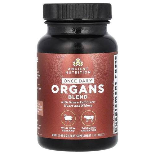 Dr. Axe / Ancient Nutrition,Once Daily Organs Blend, 30 Tabl
