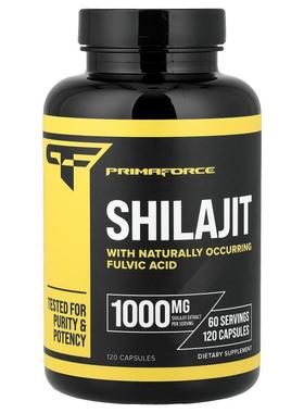 Primaforce,Shilajit, 120 Capsules (500 mg per Capsule)