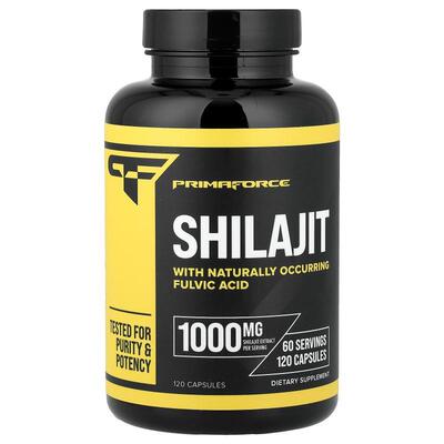 Primaforce,Shilajit, 120 Capsules (500 mg per Capsule)