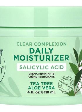 佩特斯,Clear Complexion Daily Moisturizer, Tea Tree, Aloe Ve