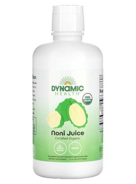 Dynamic Health,认可有机诺丽果全果汁，32 液量盎司（946 毫升）