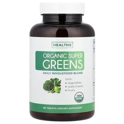 Healths Harmony,有机 Super Greens，180 片