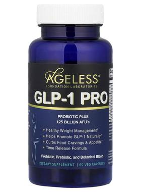 Ageless Foundation Laboratories,GLP-1 PRO 素食胶囊，60 粒