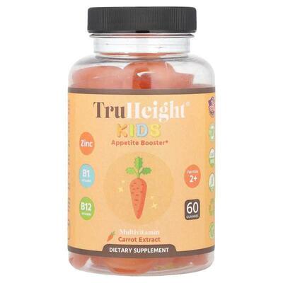 TruHeight,儿童，复合维生素软糖，适合 2 岁及以上儿童，60 粒软