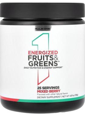 Rule One Proteins,Energized Fruits &amp;amp; Greens, Mix