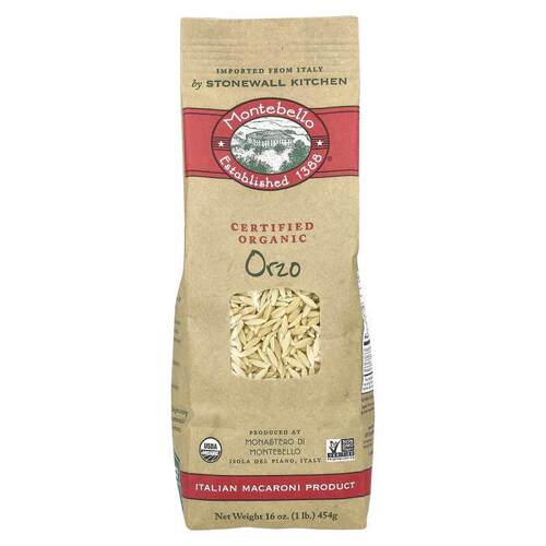 Montebello,Organic Orzo, 16 oz (454 g)