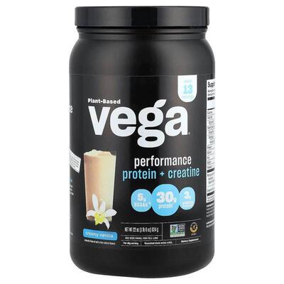 维加,Plant-Based Performance Protein + Creatine, Creamy Vani