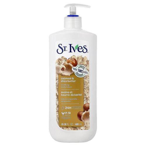 圣艾芙,Soothing Body Lotion, Oatmeal &amp;amp; Shea Butt