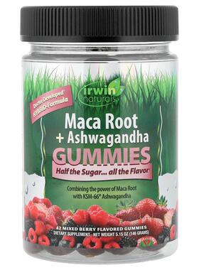 爱乐能,Maca Root + Ashwagandha Gummies, Mixed Berry, 42 Gumm