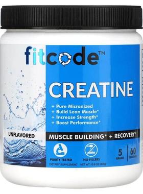 FITCODE,肌酸，原味，5 克，10.6 盎司（300 克）