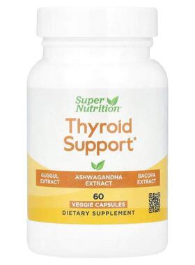 Super Nutrition,Thyroid Support, 60 Veggie Capsules