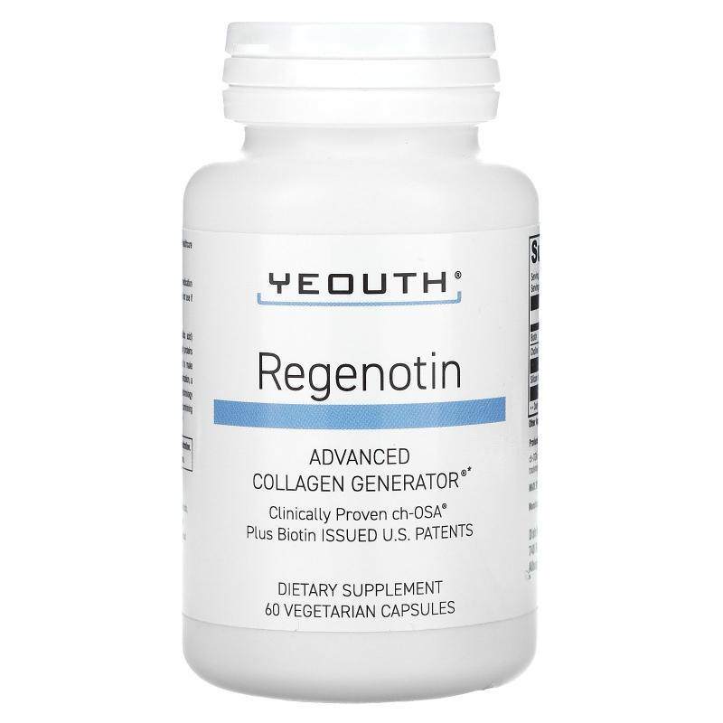 Yeouth,Regenotin 高级胶原合成素食胶囊，120 粒装