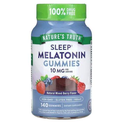 Nature's Truth,Sleep Melatonin Gummies, Natural Mixed Berry,