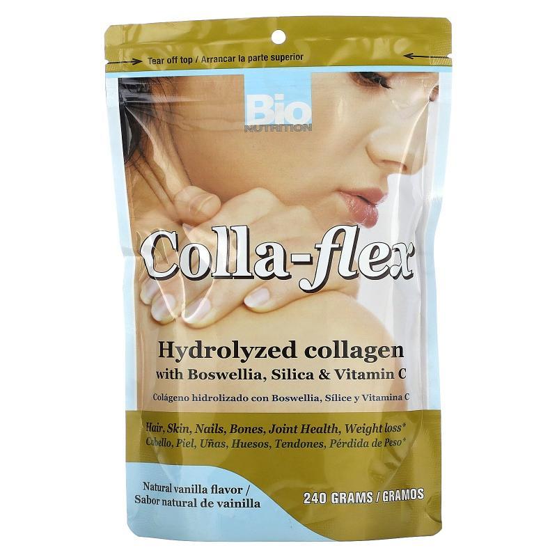 Bio Nutrition,Colla-Flex，水解胶原蛋白、乳香、二氧化硅、维生