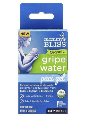 Mommy's Bliss,Organic Gripe Water, Paci Gel, Age 2 Weeks+, 0