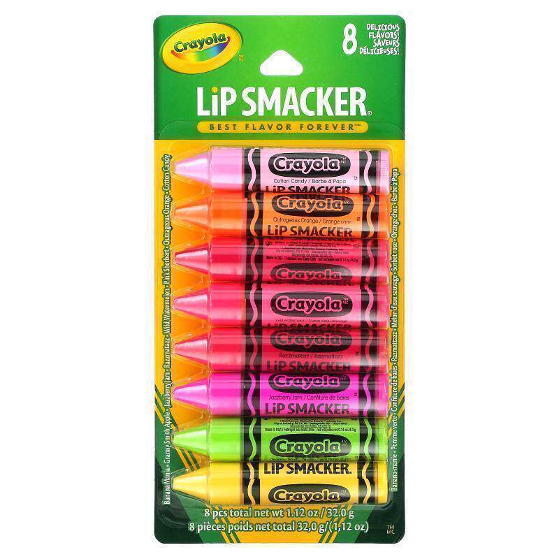 Lip Smacker多彩香味润唇膏组合装修护去死皮淡化唇纹防干裂滋润