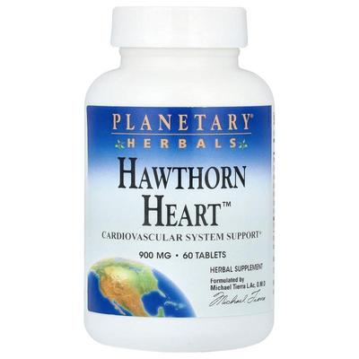 Planetary Herbals,Hawthorn Heart™，900 毫克，60 片