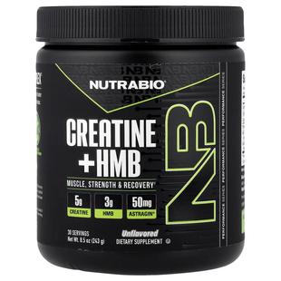 Nutrabio Labs,Creatine + HMB, Unflavored, 8.5 oz (243 g)