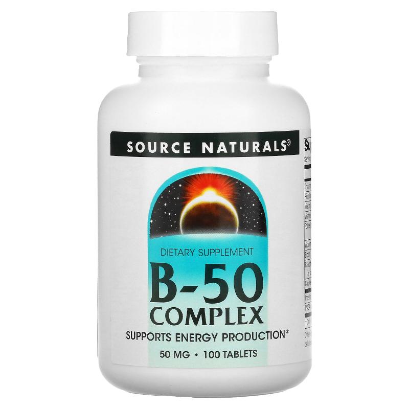 源美,复合维生素B-50片，50毫克，100片
