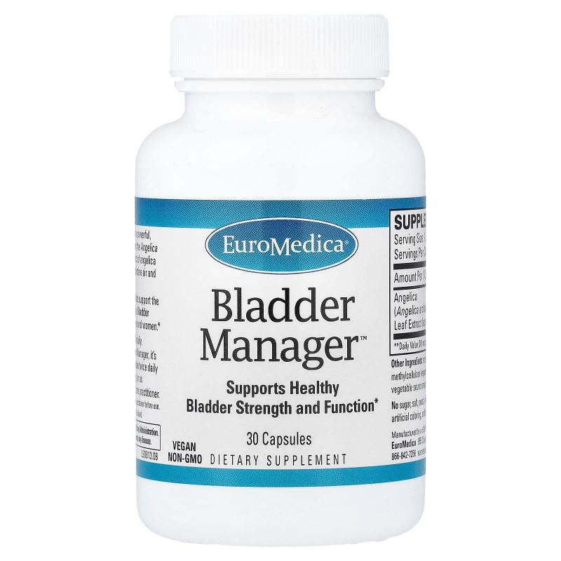 EuroMedica,Bladder Manager™, 30 Capsules (100 mg per Capsule