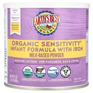 Organic Sensitivity Infant Formula with Iron, 23.2 Oz.