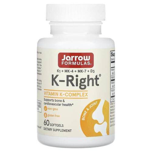 杰诺,K-Right，60 粒软凝胶