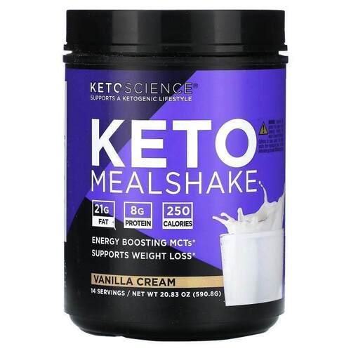 Keto Science,Keto MealShake, Vanilla Cream