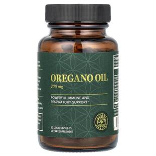 Global Healing,Oregano Oil, 200 mg, 60 Liquid Capsules (100