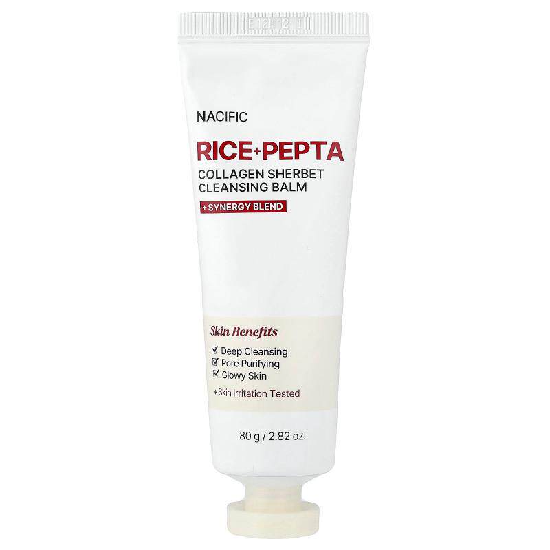 Nacific,Rice + Pepta Collagen Sherbet Cleansing Balm, 2.82 o
