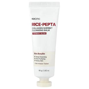 Nacific,Rice + Pepta Collagen Sherbet Cleansing Balm, 2.82 o