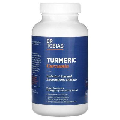 Dr. Tobias,姜黄素，120 粒素食胶囊