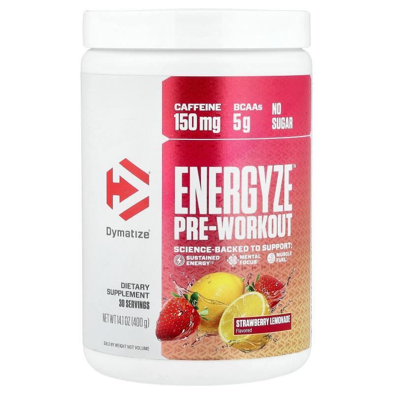 Dymatize,Energyze™ Pre-Workout, Strawberry Lemonade, 14.1 oz