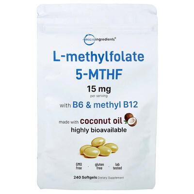 Micro Ingredients,L-Methylfolate, 240 Softgels