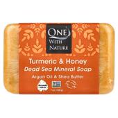 Soap with Dead Mineral Turmeric Nature Honey One Sea Bar