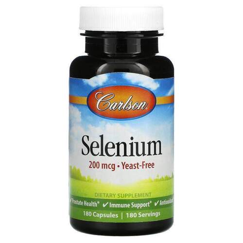 Carlson,Selenium , 200 mcg, 60 Capsules