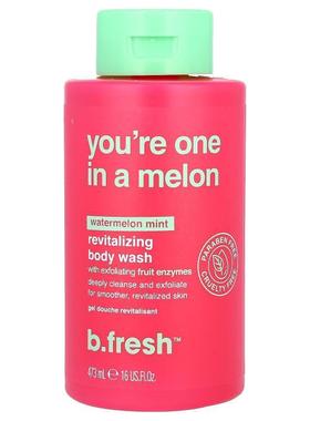 b.fresh,You're One in a Melon, Revitalizing Body Wash, Water